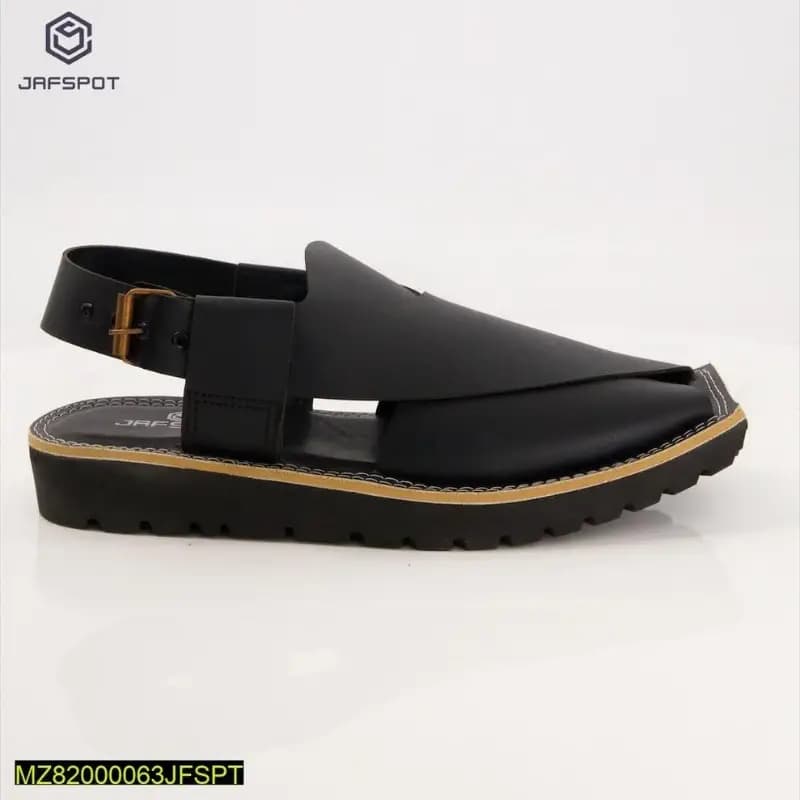 Jaf Spot- Signature Peshawari Chappa-JF31, Black