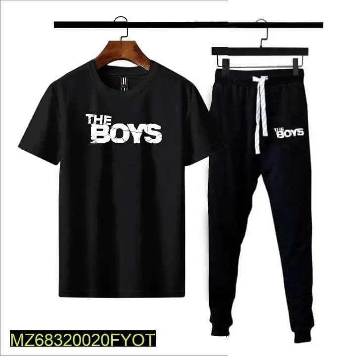 2 Pcs Micro Printed Track Suit