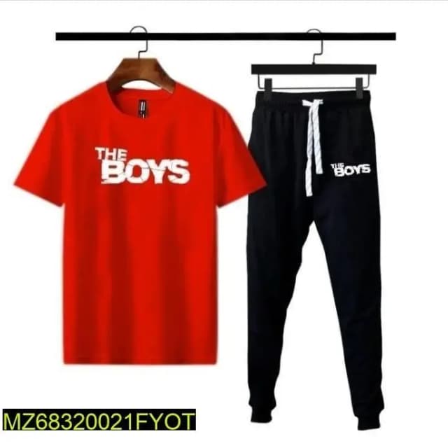 2 Pcs Micro Printed Track Suit