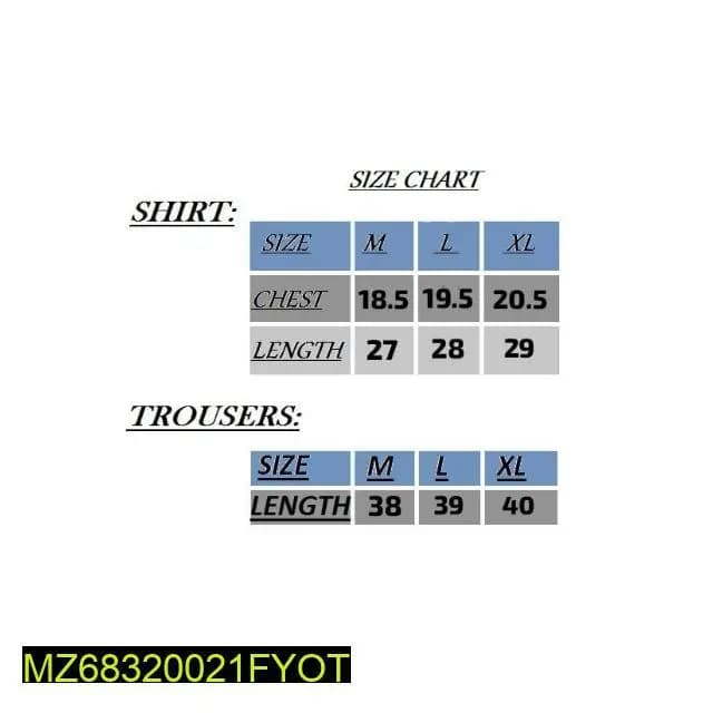 2 Pcs Micro Printed Track Suit